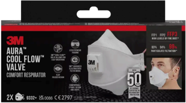 3M Andningsskydd 9332 P3