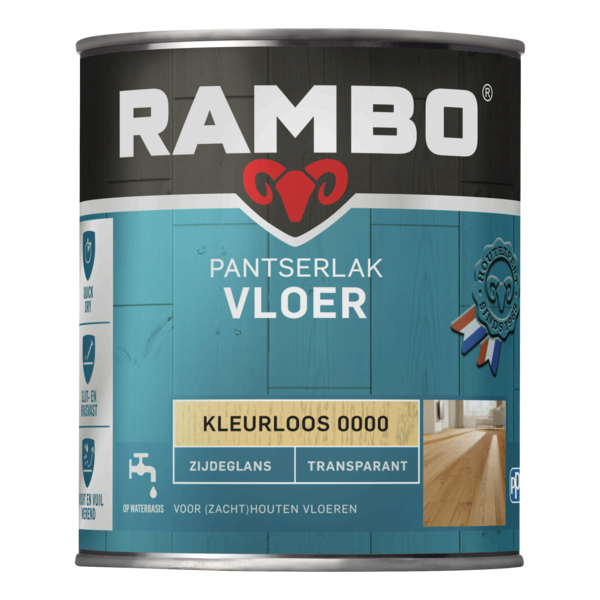 Rambo Pantserlak Vloer Transparant Zijdeglans