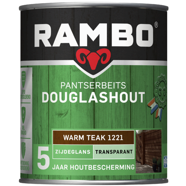 Rambo Pantserbeits Douglashout Transparant Zijdeglans