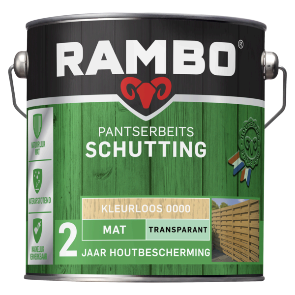 Rambo Pantserbeits Schutting Transparant Mat