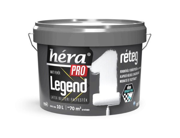 Héra PRO Legend egyrétegű matt fehér latex beltéri falfesték