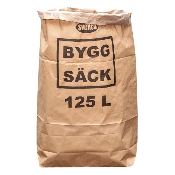 Sopsäck papper innersäck plast 125 L