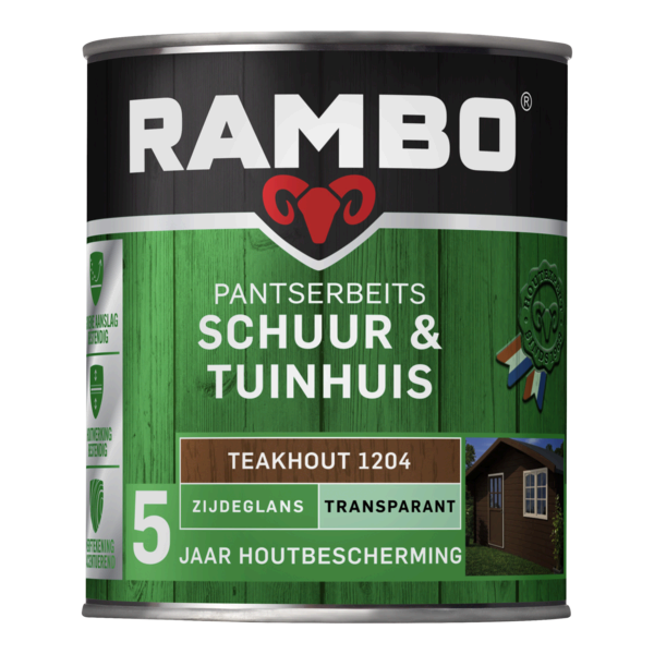 Rambo Pantserbeits Schuur & Tuinhuis Transparant Zijdeglans