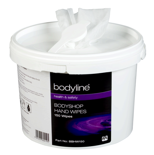 Bodyshop Hand Wipes (Tub 150) (Bodyshop Håndservietter (Bøtte 150))