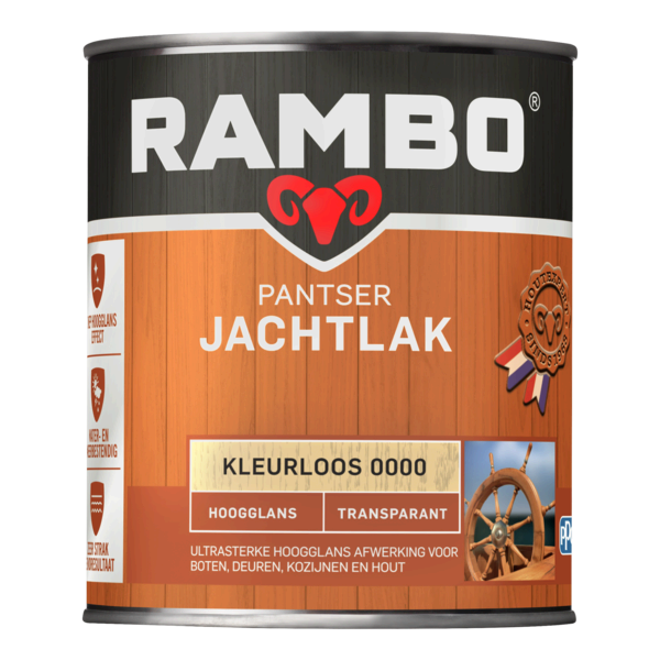 Rambo Pantser Jachtlak Transparant Hoogglans