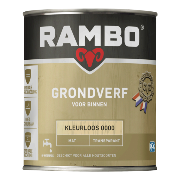 Rambo Grondverf Binnen Transparant Mat