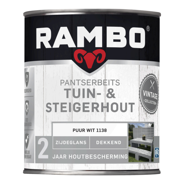 Rambo Pantserbeits Tuin & Steigerhout Dekkend Zijdeglans