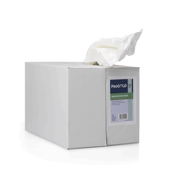 ProGold non-woven poetsdoek wit