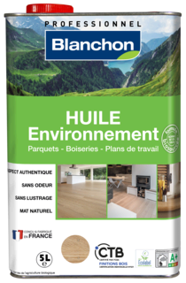 HUILE ENVIRONNEMENT BIOSOURCÉE (Bois Naturel - 5 L)