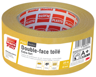 DOUBLE-FACE TOILÉ P353 (25 m x 50 mm)