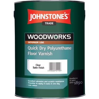 Johnstone's Quick Dry Polyurethane Floor Varnish lesk